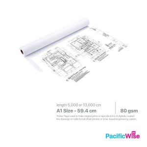 Plotter Paper/Kertas Plotter/Paper Roll/A1 Size (594mm)