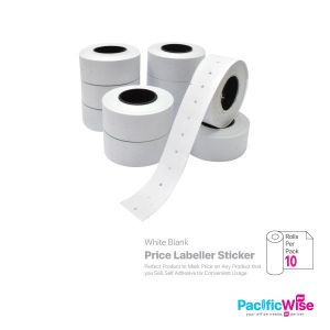 Price Labeller Sticker 2 Line (White Blank)