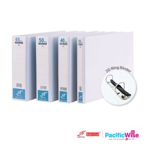 PVC Ring File/East File{Pre-Order}/2D Ring Binder/Fail Cincin PVC/Hard Cover/File Filing/White Transparent Cover/File Organiser/A3 (Various Sizes)