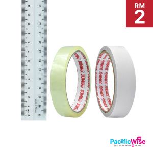 Ruler + Cellophane Tape + Double Sided Tape{RM2-Package 3}/Soft/Flexible Student Ruler/30cm/Jumbo Selofan Tape/18mmx40m/Self Adhesive Tape/24mmx8yds