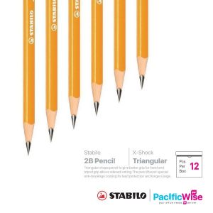 Stabilo/2B Pencil/Pensil 2B/Writing Pen/X-Shock (12'S)
