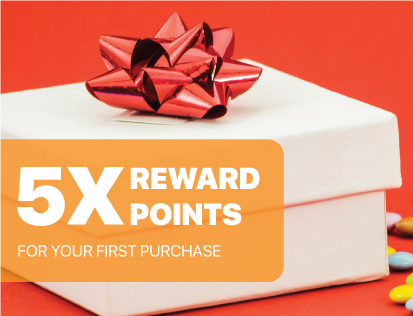 5X Reward Points for First Purchase