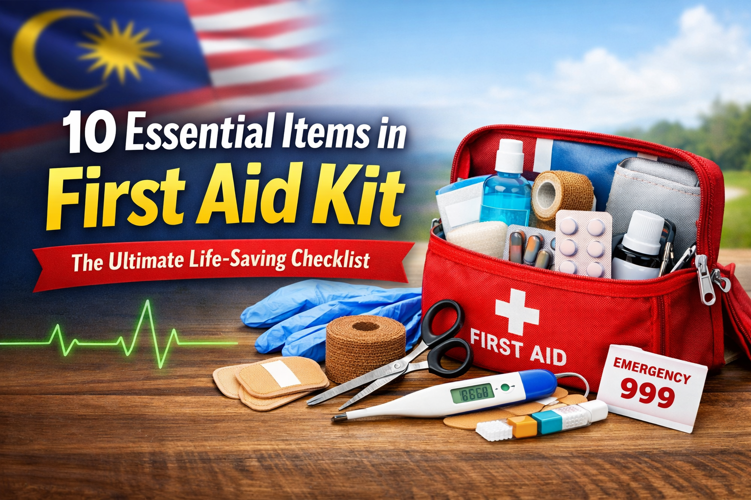 10 Essential Items in First Aid Kit: The Ultimate Life-Saving Checklist for Every Malaysian Home